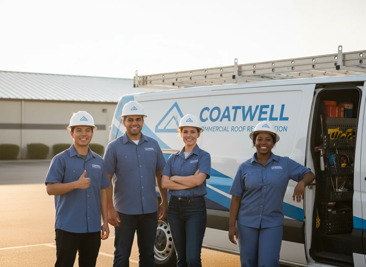 Commercial roof coating company in Elm Grove, LA