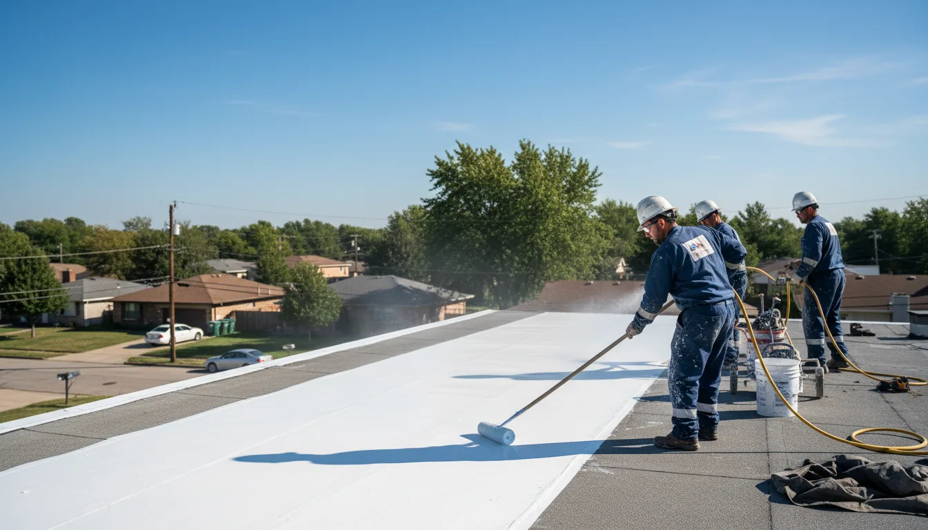 Commercial roof coating in Elm Grove, LA near me
